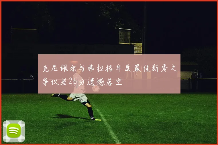 克尼佩尔与弗拉格年度最佳新秀之争仅差26分遗憾落空